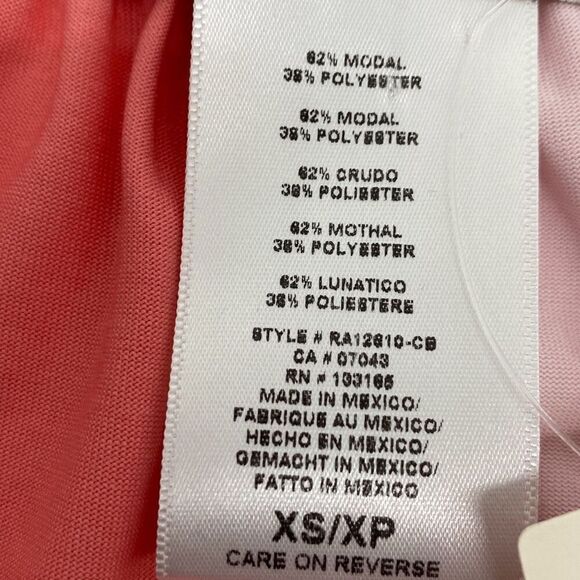 Anthropologie eri+ali Wrap Surplice Crop Top Color‎ Block Pink XS New - Picture 8 of 9